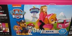 paw patrol 6v skye plush ride on