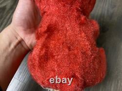 10 The Rushton Company Atlanta Ga Teddy Bear Red Plush Doll Rubber Sad Face