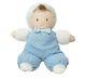 10 Vintage Eden Baby Blue & White Boy Doll Brown Hair Stuffed Animal Plush Toy