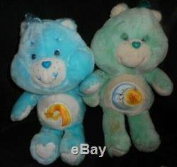 10 Vintage Kenner Care Bears Stuffed Animal Plush Lot Cousins Birthday Grumpy