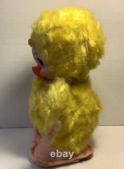 10 Vintage Rushton Company Stuffed Yellow Duck Plush w Vinyl Face Tagged