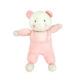11 Vintage Eden Baby White + Pink Knitted Teddy Bear Stuffed Animal Plush Toy