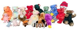 14 Large Ty Beanie Babies Buddies with Tags Stuffed Animal Plush Lot of 21- Nice
