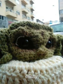 16 Baby Yoda Plush Life Size Hand Crocheted Baby yoda knit The Kid Fan Art
