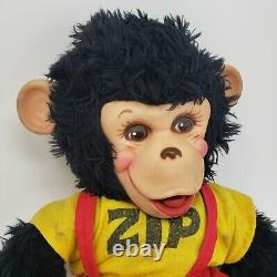 16 Vintage Monkey Mr Bim Zippy Zip Rubber Face Stuffed Animal Plush Antique Toy