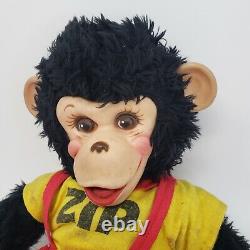 16 Vintage Monkey Mr Bim Zippy Zip Rubber Face Stuffed Animal Plush Antique Toy