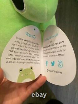 16 Wendy The Frog Squishmallow RARE Brand New with Tags! Kelly Toys Ships Fast