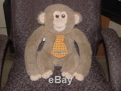 17 Talking Monkgomery Monkey Puppet Plush Toy By Hasbro 1986 Works Nice