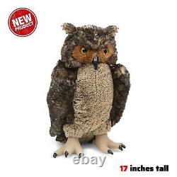 17 Tall Giant Stuffed Owl Lifelike Huge Soft Plush Animal Toy Bird Kids Gift
