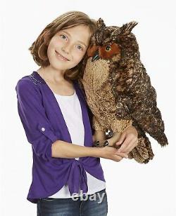 17 Tall Giant Stuffed Owl Lifelike Huge Soft Plush Animal Toy Bird Kids Gift