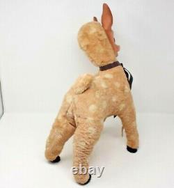 19 1959 Scampy Rubber Face Plush CHRISTMAS REINDEER Columbia Toys inc vintage