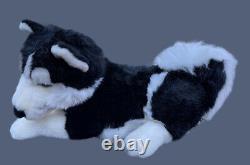 19 A&A Aurora Black & White Siberian Husky Plush Stuffed Animal