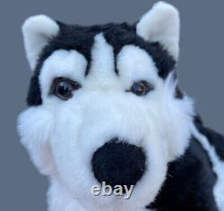 19 A&A Aurora Black & White Siberian Husky Plush Stuffed Animal