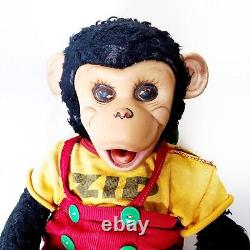 1950 Vintage Rushton Zip The Monkey Rubber Faced Plush 22 Zippy Stuffed Animal