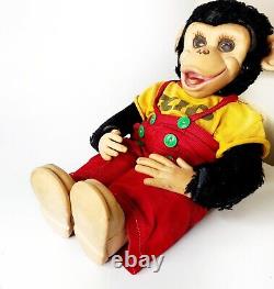 1950 Vintage Rushton Zip The Monkey Rubber Faced Plush 22 Zippy Stuffed Animal