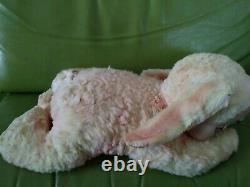 1950s Vintage Crying Rushton Company Rubber Face Bunny Rabbit Plush