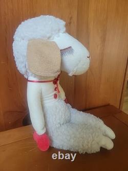 1957 Original Knickerbocker Lamb Chop Shari Lewis Stuffed Animal Plush PBS