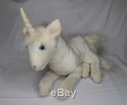 1980's The Last Unicorn Plush Horse 15 Laying Down Vintage Stuffed Animal Toy