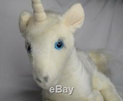 1980's The Last Unicorn Plush Horse 15 Laying Down Vintage Stuffed Animal Toy