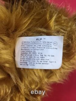 1986 Alf Alien Productions Plush Vintage Stuffed Animal Tv Show EUC
