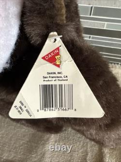 1988 DAKIN TSURUYA BROWN GORILLA STUFFED ANIMAL Plush Santa Hat NOS