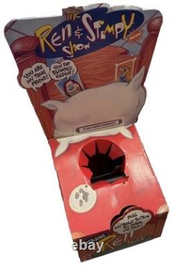 1992 Talking Ren & Stimpy Original Plush Dolls with Box Vintage Mattel