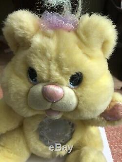 1995 Fantasy Twinkle Bear Yellow Plush-Works
