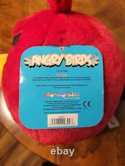 1st Generation Tags Angry Birds Plush Red Bird, 2010, no sound, Large, NWT