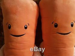 2 x Aldi GIANT Kevin the Carrot Plush Toy 1 Metre SOLD OUT LIMITED EDITION