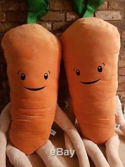 2 x Aldi GIANT Kevin the Carrot Plush Toy 1 Metre SOLD OUT LIMITED EDITION