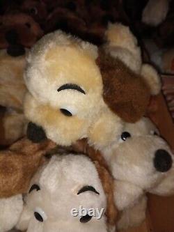 20-Dakin Drooper Assorted Dog Plush 5.5 Stuffed Animal Toy Vintage Old Toy 1973