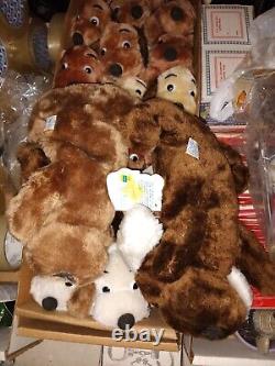 20-Dakin Drooper Assorted Dog Plush 5.5 Stuffed Animal Toy Vintage Old Toy 1973