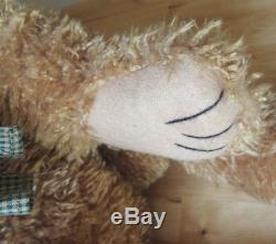 2000 Boyds Bears Clem Cladiddlebear Large Stuffed Animal Plush Bear withBow 30