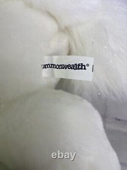 2001 Commonwealth Unicorn Plush Stuffed Animal Toy White Teal Pastel Cuddle Zone