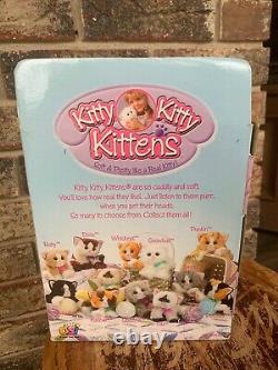 2001 DSI Kitty Kitty Kittens Snowball Plush Toy New In Box White Cat Fluffy