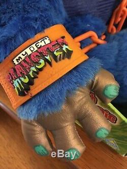 2001 My Pet Monster NIB Talking Sounds Plush Stuffed Animal Handcuffs