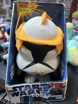 2012 Star Wars Clone Wars Talking Commander Cody 7 Plush Toy Plushie w SOUND