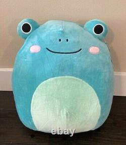 2021 Squishmallow 16 Ludwig the Teal Blue Frog Books a Million Exclusive NWT