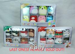 2021 Squishmallows Holiday Squads 1 Of Ea Plush Asst Set Xmas Ornaments 3 X 8pk