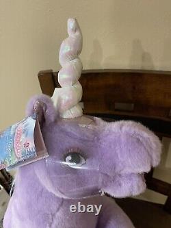 24 Mattel BARBIE Swan Lake LILA Unicorn Plush Stuffed Animal 2003 Rare In Pkg