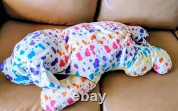 25 Lisa Frank Spotty Paws Puppy Dog Plush Rainbow Stuffed Animal Pillow Buddy