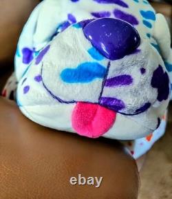 25 Lisa Frank Spotty Paws Puppy Dog Plush Rainbow Stuffed Animal Pillow Buddy