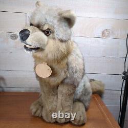 26 Vintage Aurora Classic Sitting Wolf Plush Stuffed Animal Retired Rare 1997