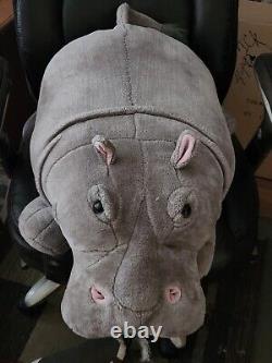 28 Melisaa And Doug Giant Stuffed Hippo Big Soft Plush Animal Toy Gray