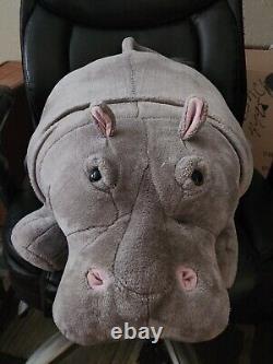 28 Melisaa And Doug Giant Stuffed Hippo Big Soft Plush Animal Toy Gray