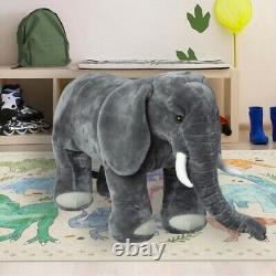 3 Foot Stuffed Elephant Home Kids Children Plush Toys Wild Animal Kingdom