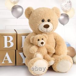 39 Giant Teddy Bear Mommy and Baby Soft Plush Bear Stuffed Animal