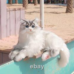 3LB Weighted Stuffed Cat Animal Realistic Plush Cat Handmade Companionship
