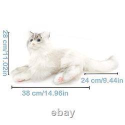 3LB Weighted Stuffed Cat Animal Realistic Plush Cat Handmade Companionship