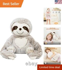 4.5 lbs Weighted Stuffed Sloth for Sensory Support & Relaxation Kids & Adults